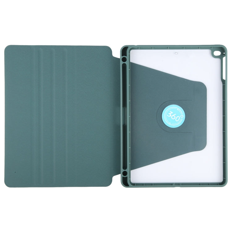 GEBEI Acrylic TPU 3-folding Rotating Smart Tablet Leather Case withh Pen Slot, Series 2