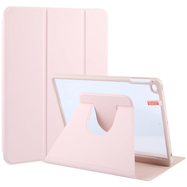 GEBEI Acrylic TPU 3-folding Rotating Smart Tablet Leather Case withh Pen Slot, Series 2