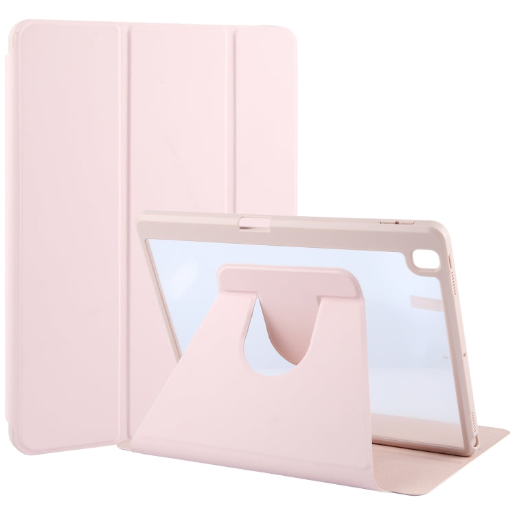 GEBEI Acrylic TPU 3-folding Rotating Smart Tablet Leather Case withh Pen Slot, Series 1