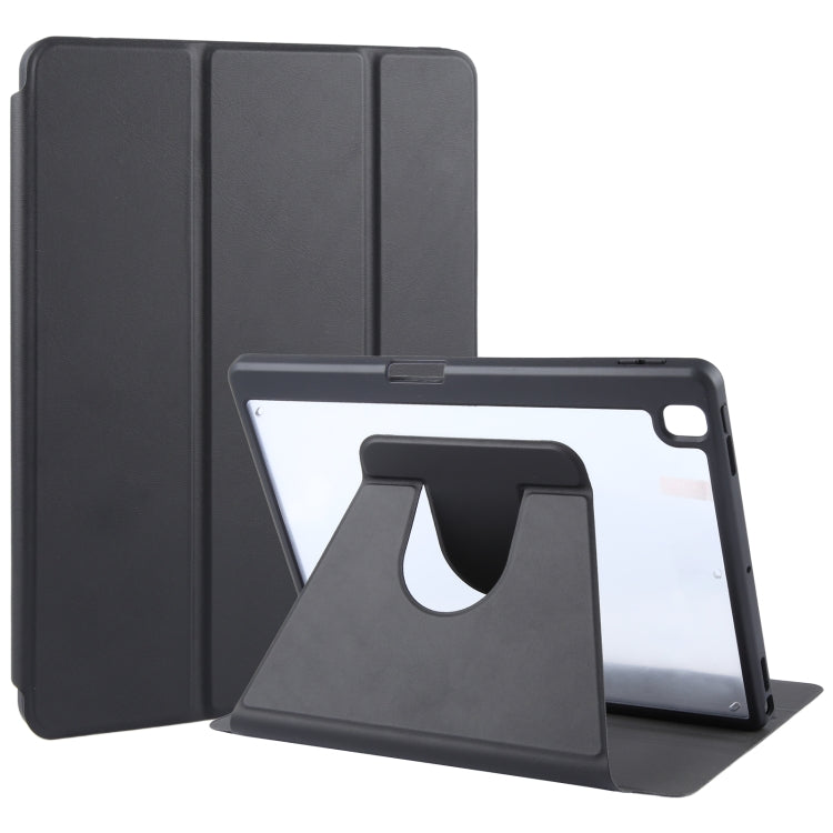 GEBEI Acrylic TPU 3-folding Rotating Smart Tablet Leather Case withh Pen Slot, Series 1