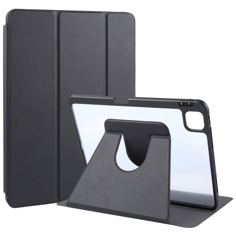 GEBEI Acrylic TPU 3-folding Rotating Smart Tablet Leather Case withh Pen Slot, Series 1