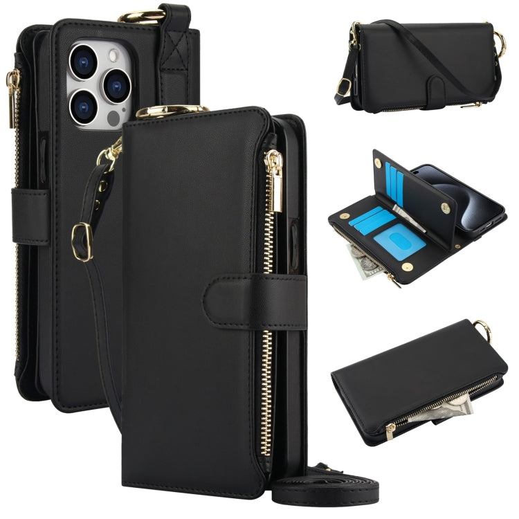 Crossbody Ring Multifunctional Wallet Leather Phone Case, Series 2