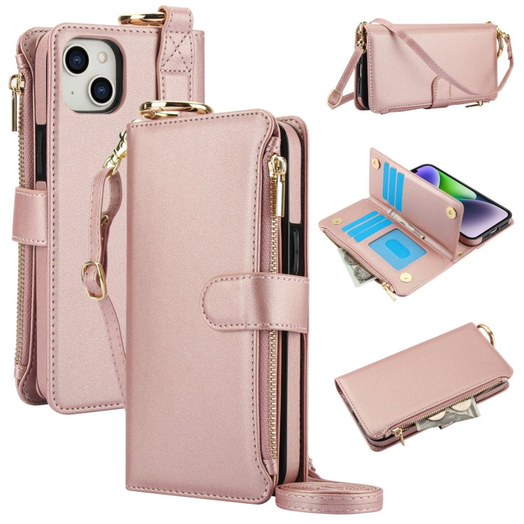 Crossbody Ring Multifunctional Wallet Leather Phone Case, Series 7