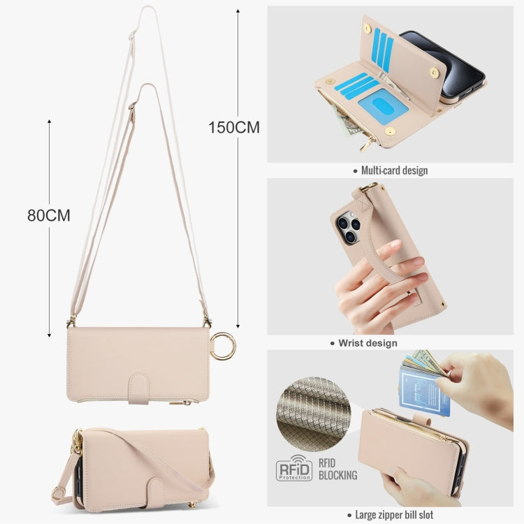 Crossbody Ring Multifunctional Wallet Leather Phone Case, Series 3