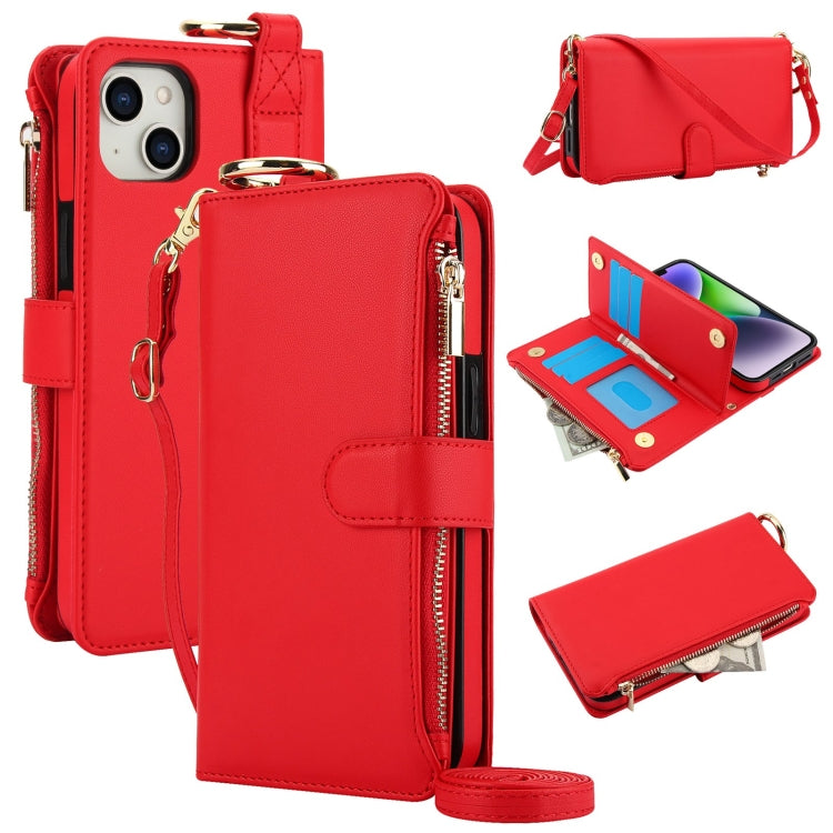 Crossbody Ring Multifunctional Wallet Leather Phone Case, Series 7