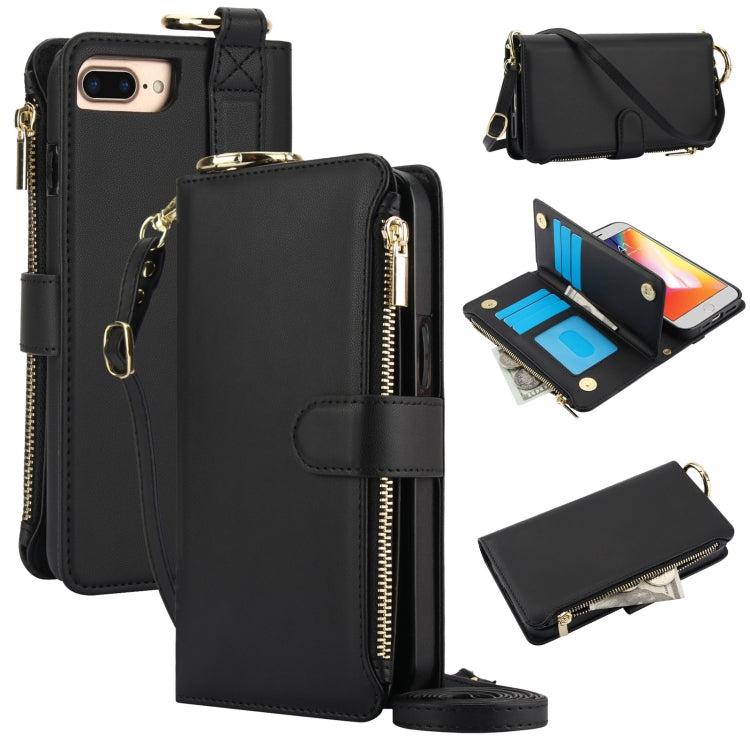 Crossbody Ring Multifunctional Wallet Leather Phone Case, Series 6