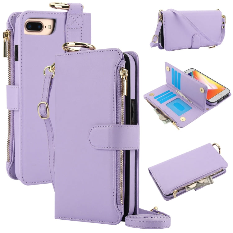 Crossbody Ring Multifunctional Wallet Leather Phone Case, Series 6