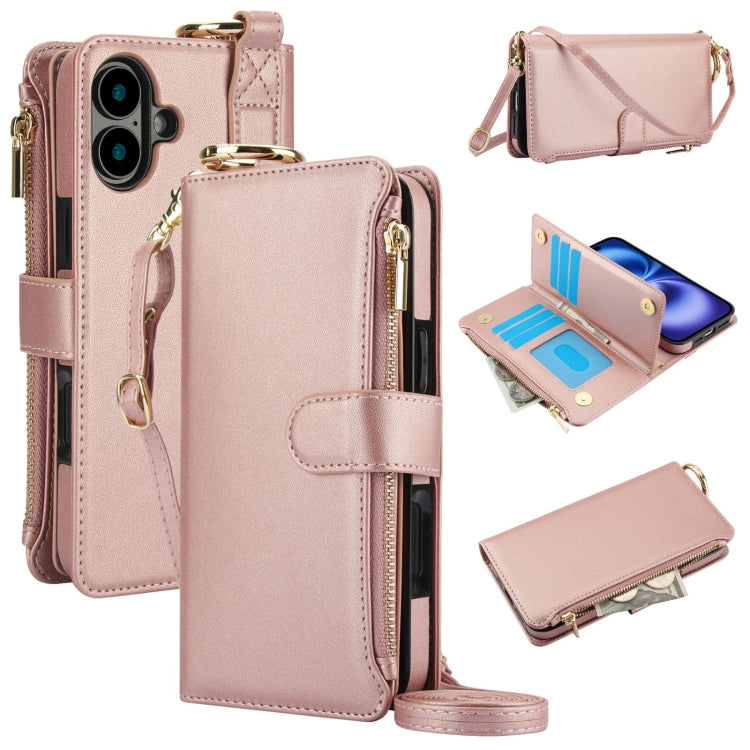 Crossbody Ring Multifunctional Wallet Leather Phone Case, Series 4