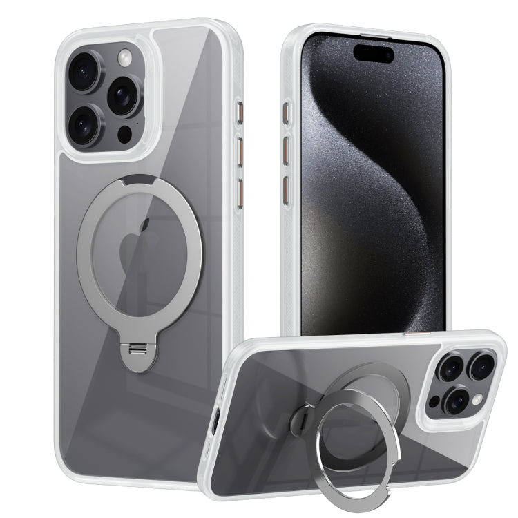 Transparent MagSafe Magnetic Rotating Ring Holder Phone Case, Series 1