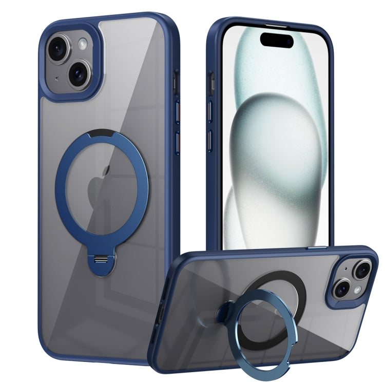 Transparent MagSafe Magnetic Rotating Ring Holder Phone Case, Series 3