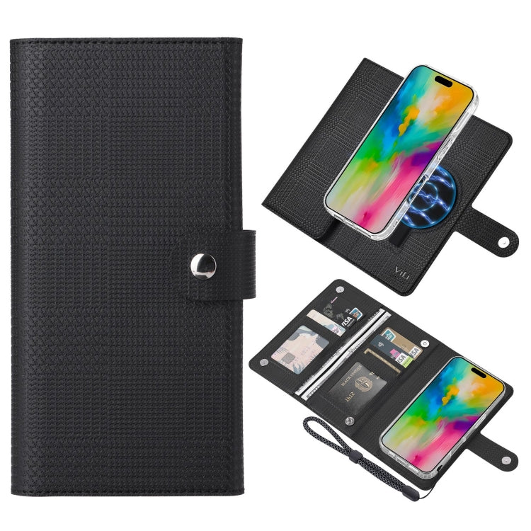 ViLi GHA-C Series RFID MagSafe Magnetic Flip Leather Phone Case, Series 2