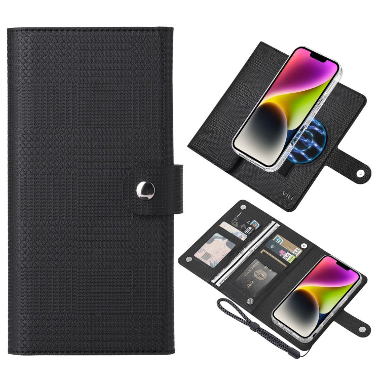 ViLi GHA-C Series RFID MagSafe Magnetic Flip Leather Phone Case, Series 2