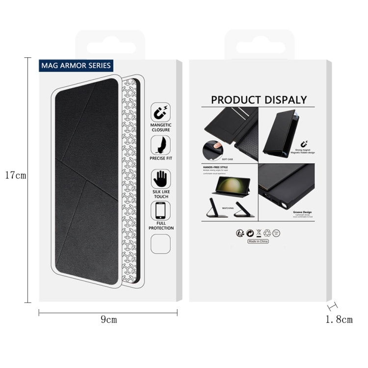 Magnetic Armor Series RFID Card Slots Leather Phone Case, Series 2