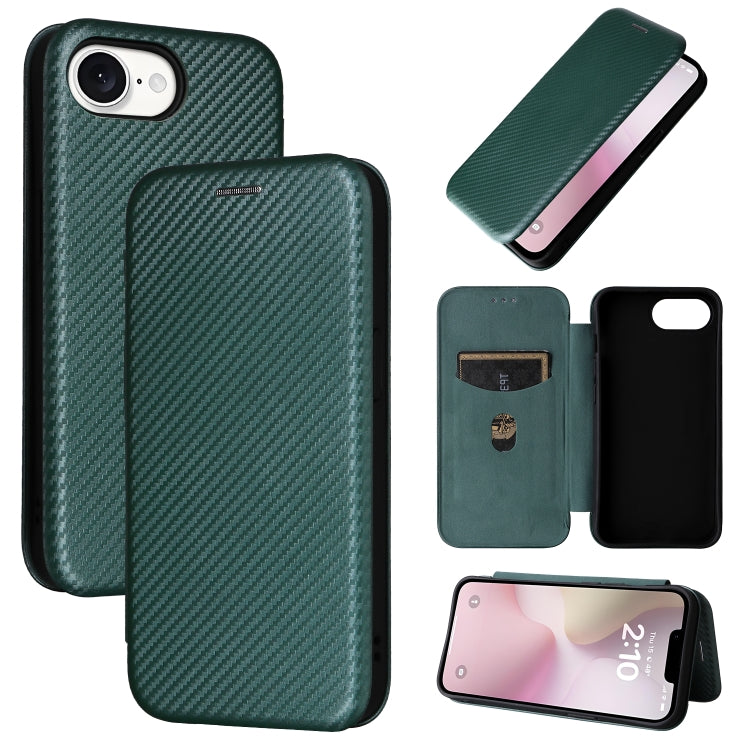 Carbon Fiber Texture Flip Leather Phone Case