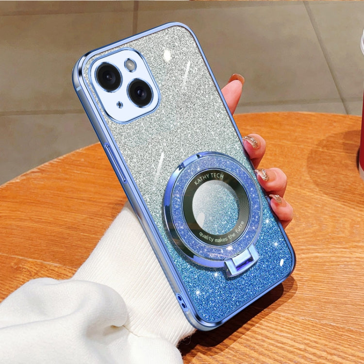 Plated Gradient Glitter Round Holder TPU Phone Case, Series 3