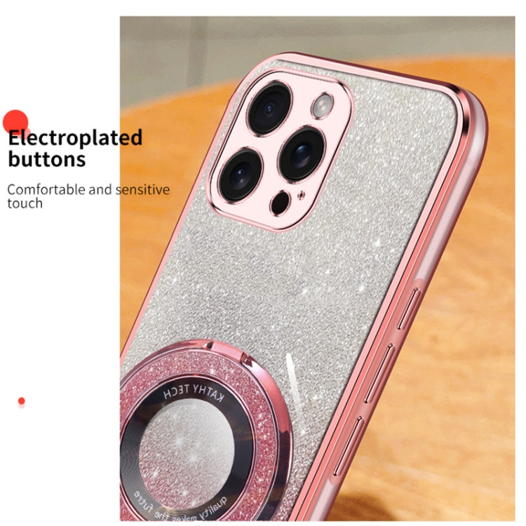 Plated Gradient Glitter Round Holder TPU Phone Case, Series 3