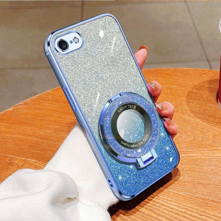 Plated Gradient Glitter Round Holder TPU Phone Case, Series 1