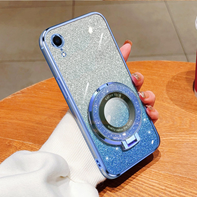 Plated Gradient Glitter Round Holder TPU Phone Case, Series 1