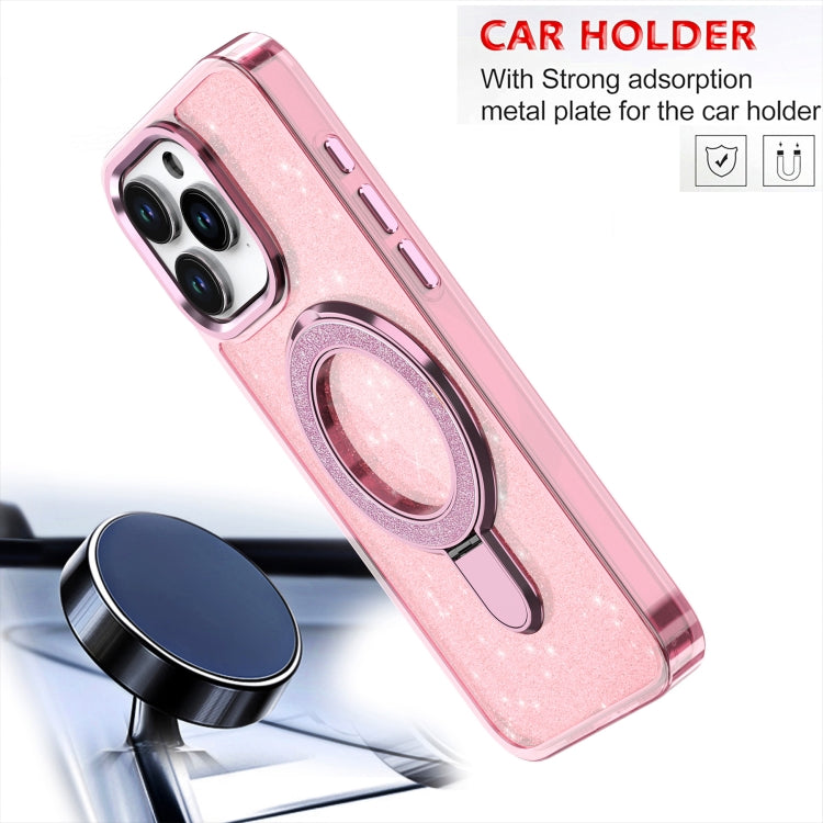 Glitter Ring Holder MagSafe Phone Case, For iPhone 13 Pro Max, For iPhone 13 Pro, For iPhone 12 / 12 Pro, For iPhone 12 Pro Max, For iPhone 11, For iPhone XR