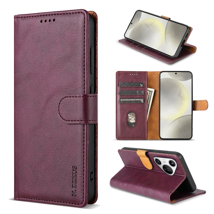 N.BEKUS CSJ-P1 Solid Color Leather Phone Case, For Huawei Pura 70 Ultra, For Huawei Pura 70