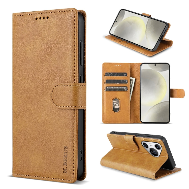 N.BEKUS CSJ-P1 Solid Color Leather Phone Case