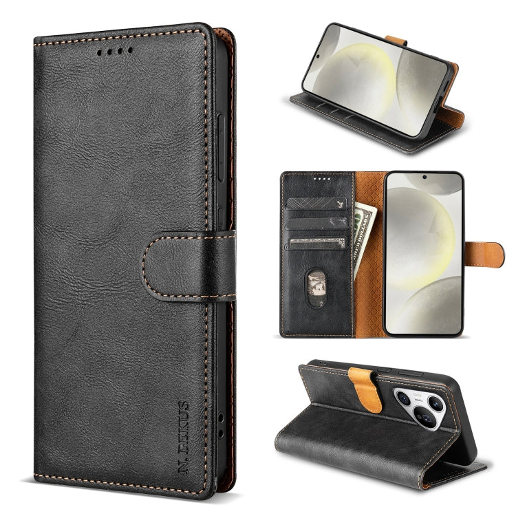 N.BEKUS CSJ-P1 Solid Color Leather Phone Case