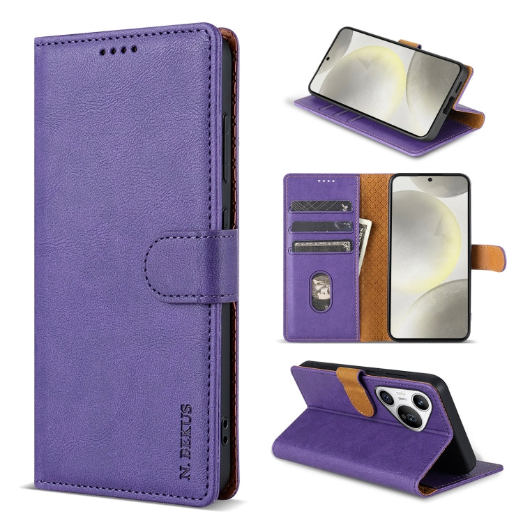 N.BEKUS CSJ-P1 Solid Color Leather Phone Case, For Huawei Pura 70 Ultra, For Huawei Pura 70