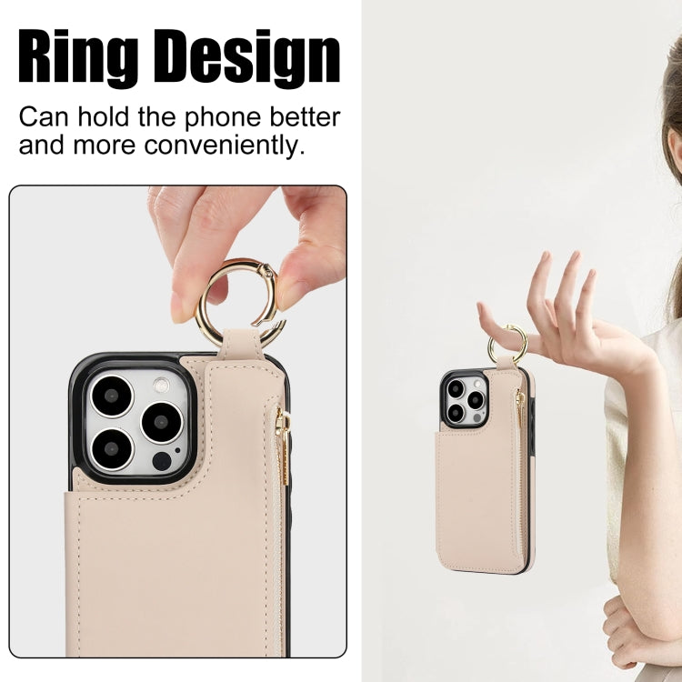 RFlD Anti-theft Double Buckle Ring Zipper Card Phone Case, Series 3