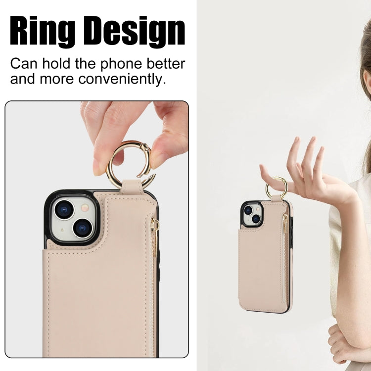 RFlD Anti-theft Double Buckle Ring Zipper Card Phone Case, Series 5