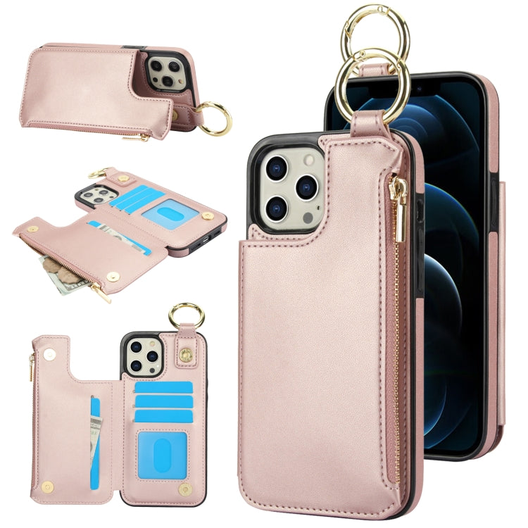 RFlD Anti-theft Double Buckle Ring Zipper Card Phone Case, Series 3