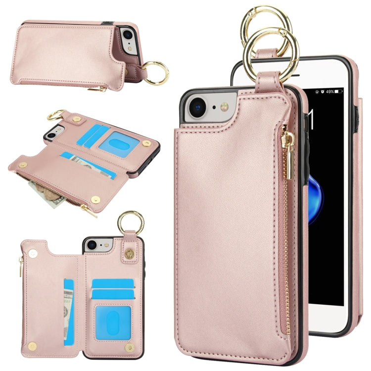 RFlD Anti-theft Double Buckle Ring Zipper Card Phone Case, Series 5