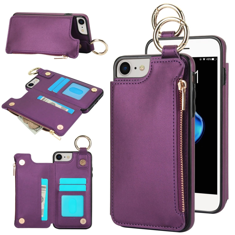 RFlD Anti-theft Double Buckle Ring Zipper Card Phone Case, Series 5