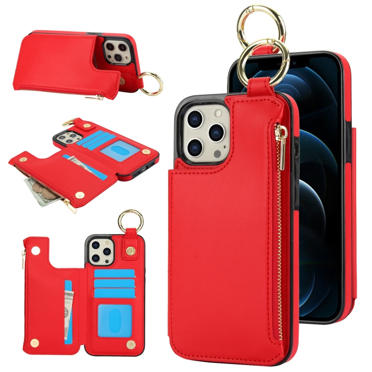 RFlD Anti-theft Double Buckle Ring Zipper Card Phone Case, Series 3