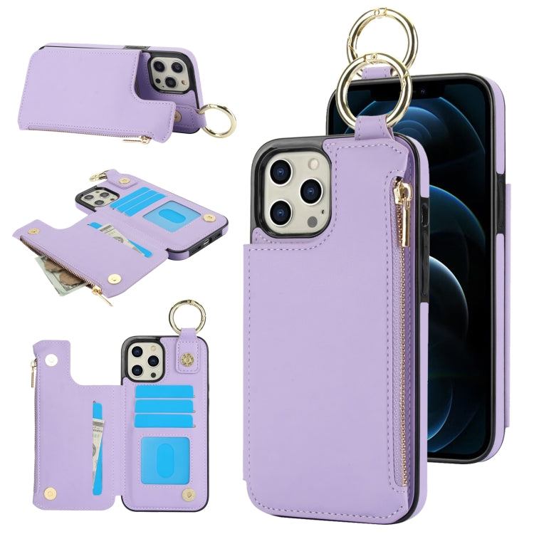 RFlD Anti-theft Double Buckle Ring Zipper Card Phone Case, Series 3