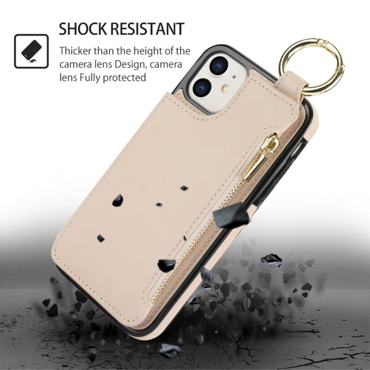 RFlD Anti-theft Double Buckle Ring Zipper Card Phone Case, Series 1