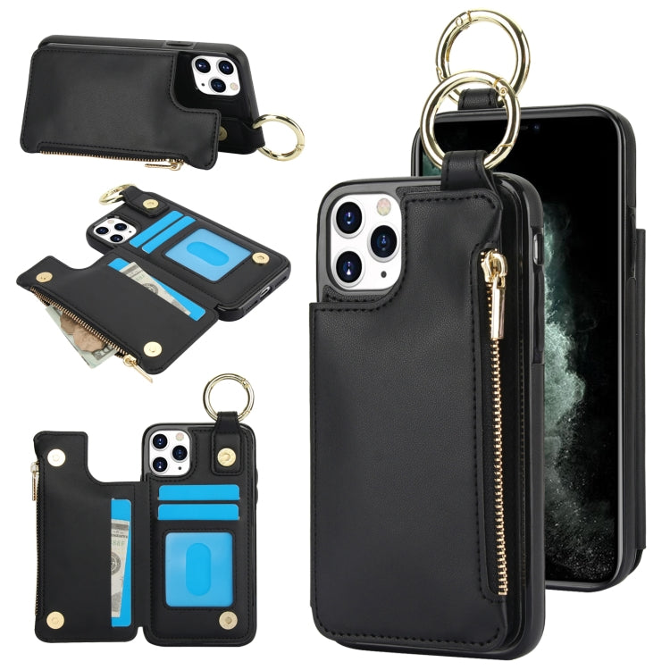 RFlD Anti-theft Double Buckle Ring Zipper Card Phone Case, Series 5