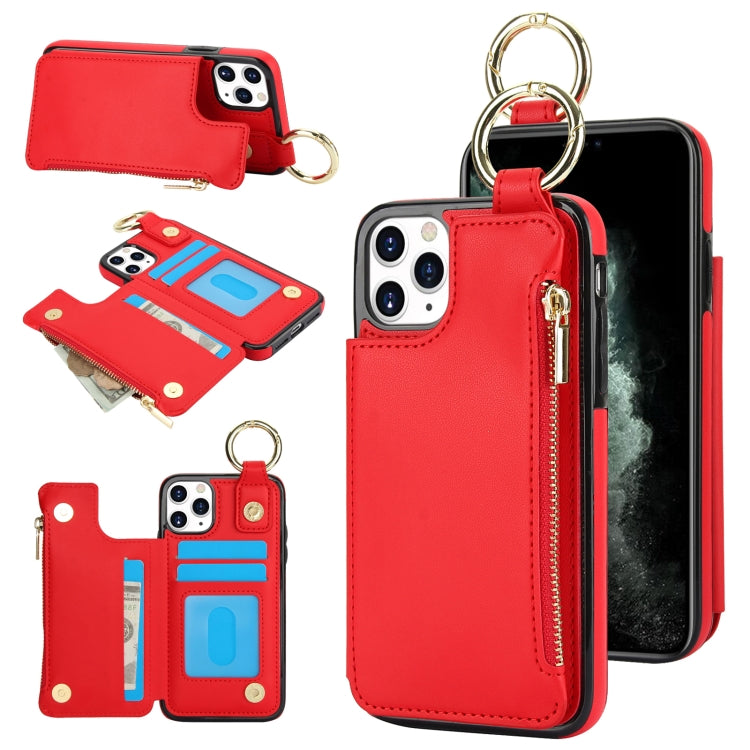 RFlD Anti-theft Double Buckle Ring Zipper Card Phone Case, Series 5