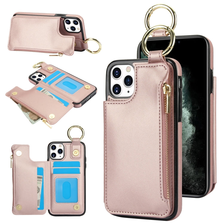 RFlD Anti-theft Double Buckle Ring Zipper Card Phone Case, Series 5