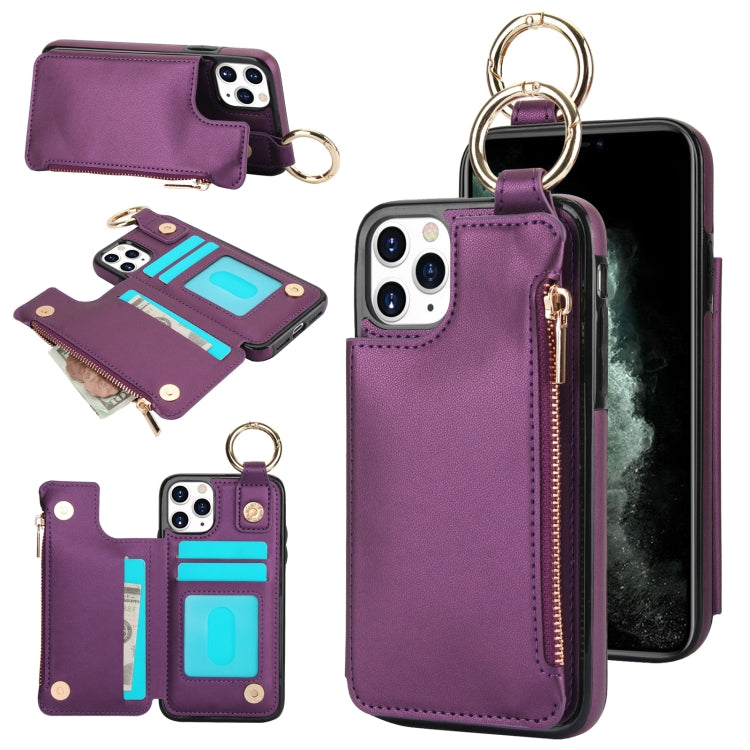 RFlD Anti-theft Double Buckle Ring Zipper Card Phone Case, Series 5