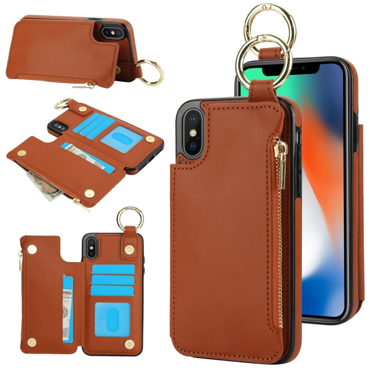 RFlD Anti-theft Double Buckle Ring Zipper Card Phone Case, Series 4