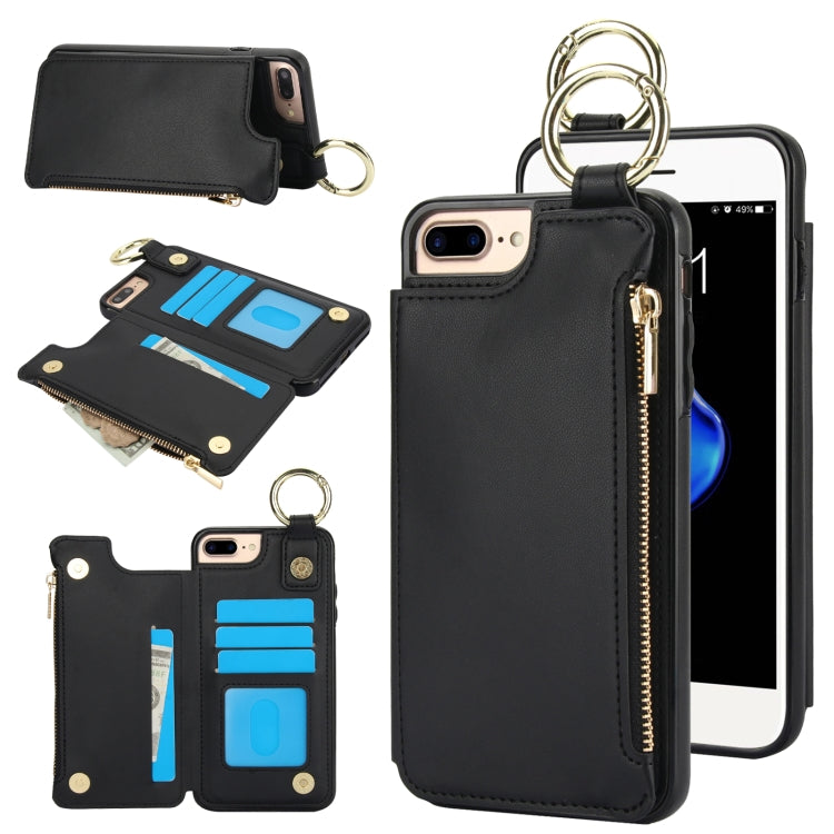 RFlD Anti-theft Double Buckle Ring Zipper Card Phone Case, Series 2