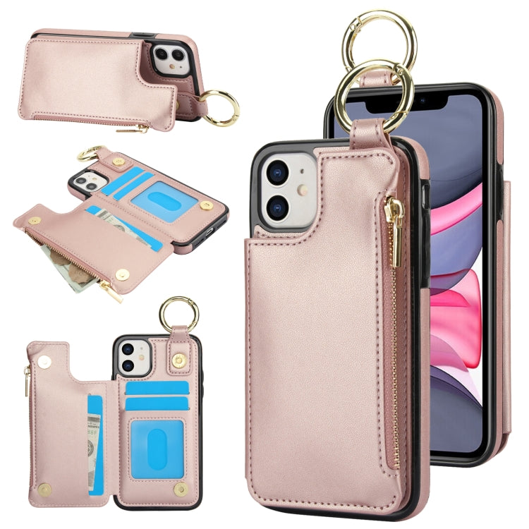 RFlD Anti-theft Double Buckle Ring Zipper Card Phone Case, Series 1