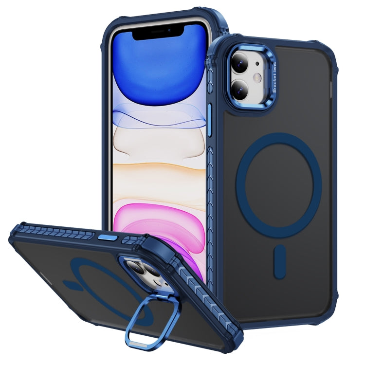 Rainbow Series Skin Feel MagSafe Lens Holder Phone Case, Series 1