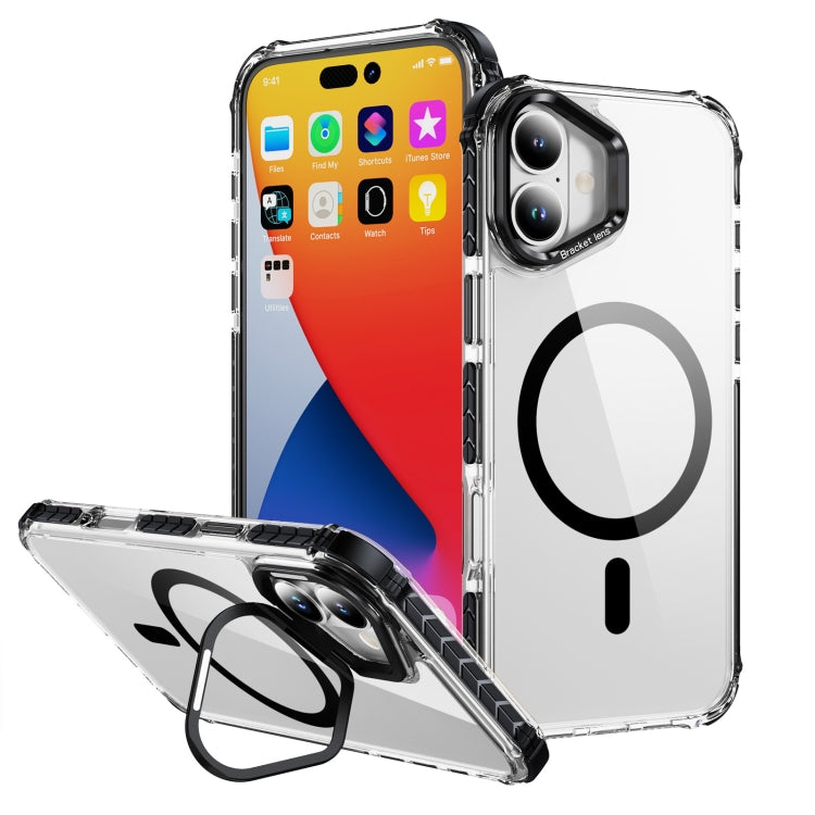 Rainbow Series Transparent MagSafe Lens Holder Phone Case, Series 1