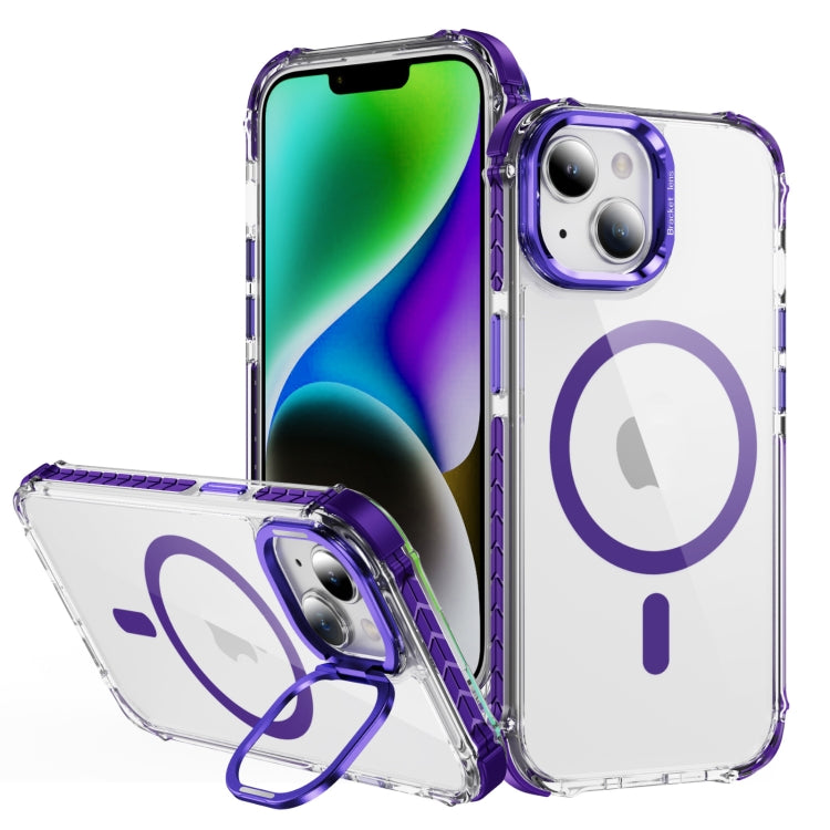 Rainbow Series Transparent MagSafe Lens Holder Phone Case, Series 2