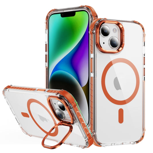 Rainbow Series Transparent MagSafe Lens Holder Phone Case, Series 3