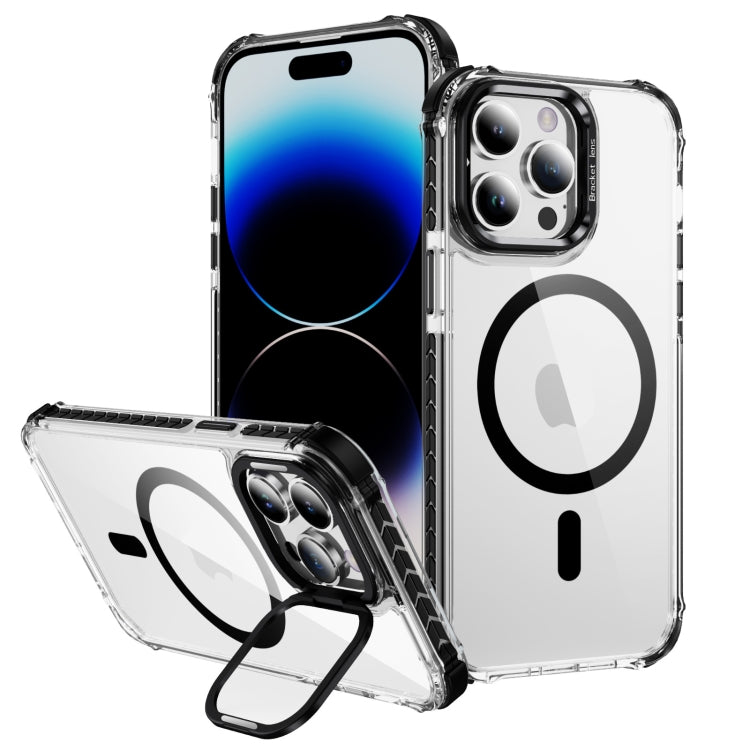 Rainbow Series Transparent MagSafe Lens Holder Phone Case, Series 2