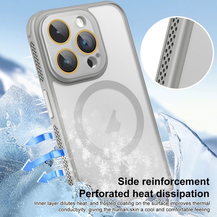 Hardware Side Cooling Skin Feel Frosted MagSafe Magnetic Phone Case with Lens Film, Series 1