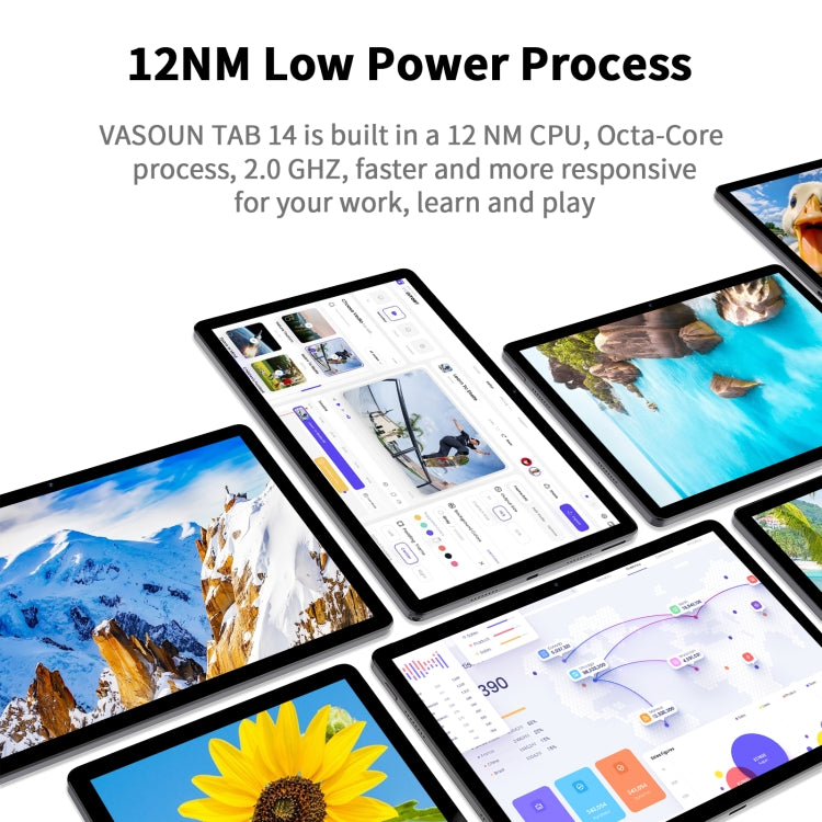 VASOUN M60 4G LTE Tablet, 11 inch, Android 13 UNISOC T606 Octa Core CPU, Global Version with Google Play