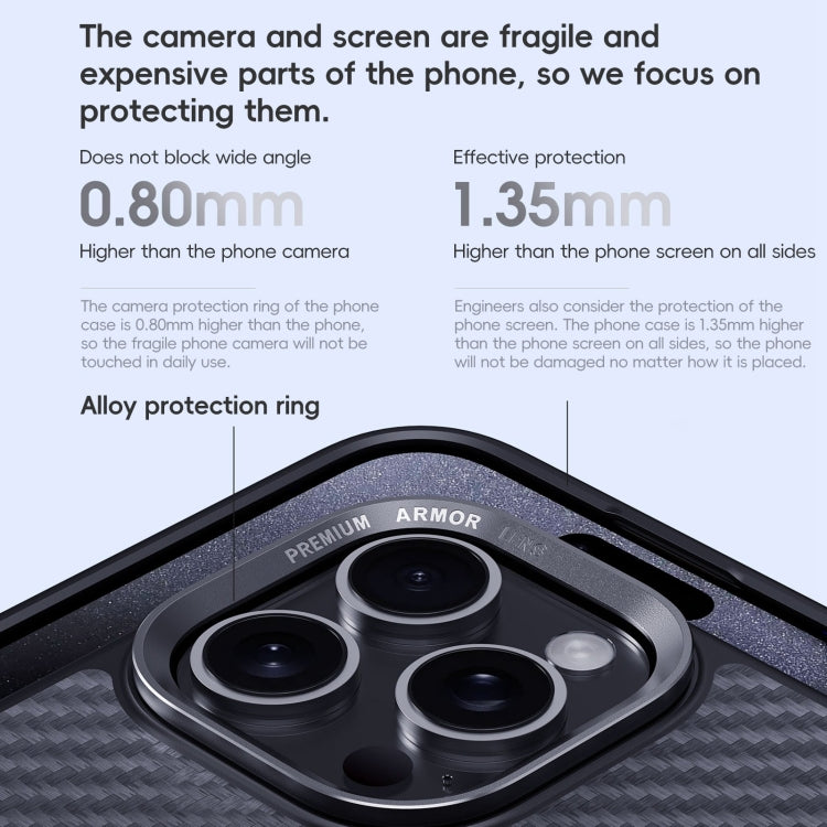 Carbon Fiber Kevlar MagSafe Magnetic Phone Case